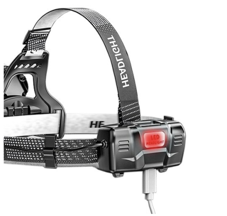 Налобный фонарь Bailong BL-8003-P50, 2x18650, zoom, ЗУ microUSB,