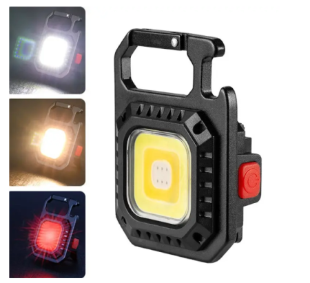 Фонарь для кемпинга RB439-COB, белый, желтый, красный, type-c,индикатор, магнит, карабин