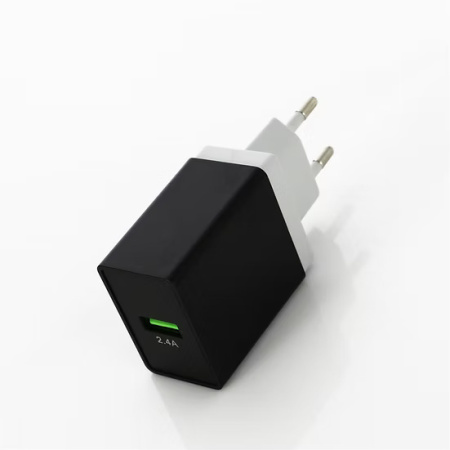 Сетевое зарядное устройство REDDAX RDX-027 (12W, 2.4A, USB) + кабель MicroUSB, White/Gray