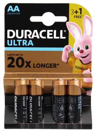 Батарейка Duracell Ultra LR6/AA блистер - 4шт.