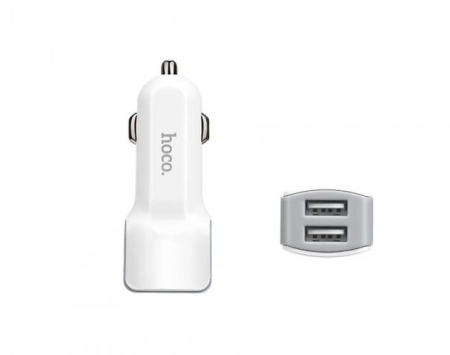 Автомобильное зарядное устройство USB x 2 Hoco Z23 / 2.4A 12W / 7087 Автомобильное зарядное устройство USB x 2 Hoco Z23 / 2.4A 12W / 7087