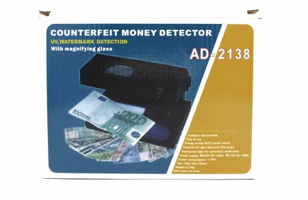 Детектор валют Ультрафиолетовый свет/ белый свет AD-2138 - 5094