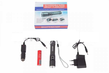 Ручной фонарь Police RB213, T6 LED, zoom, 18650 Ручной фонарь Police RB213, T6 LED, zoom, 18650