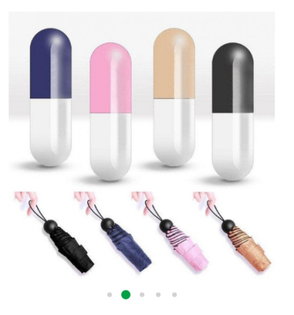 Зонт КАПСУЛА. Мини зонтик с капсулой для удобного хранения / 6752 Зонт КАПСУЛА. Мини зонтик с капсулой для удобного хранения / 6752