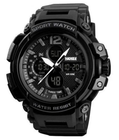 Часы наручные SKMEI 1343BK, BLACK, 9745