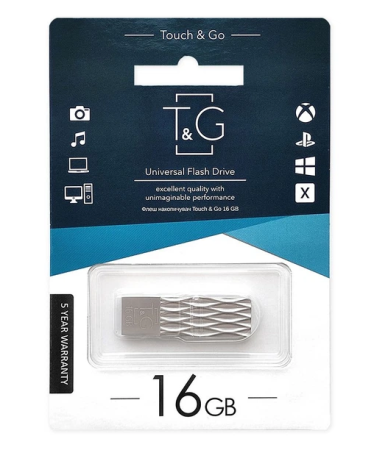 USB флеш накопитель T&G метал серия 16GB/ TG103 (Гарантия 3года)