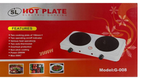 Электроплита Hot Plate G-008 двух комфорная дисковая