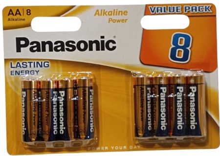 Батарейка Panasonic LR6, AA, Alkaline, 8 штук
