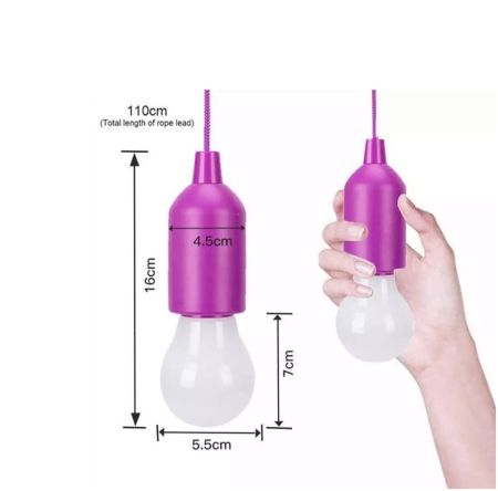 Фонарь для кемпинга BL-15418, бра выключатель, на шнурке, 3хR3, 1158, 6088