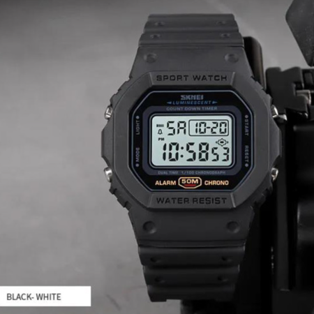 Часы наручные SKMEI 1628BKWT, BLACK-WHITE, 10257