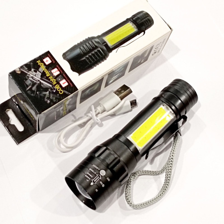 Ручной фонарь BL-T6-19, ЗУ mircoUSB, аккумулятор, zoom, 5384