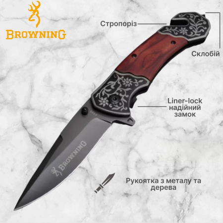 Нож складной Browning F123, 4829 Black Нож складной Browning F123, 4829 Black