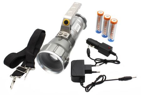 Ручной фонарь Police K03-T6, 3X18650 Li-ion, 1хCree T6 Zoom