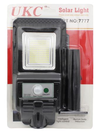 Уличный фонарь c солнечной панелью на столб  / JD S80 / 7777