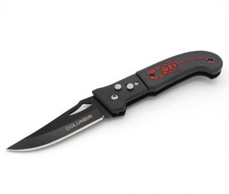Нож выкидной Columbia 1758 "Красный скорпион" Нож выкидной Columbia 1758 "Красный скорпион"