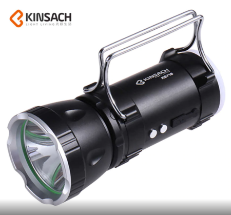 Ручной фонарь Kinsach KS718, WD223, аккумуляторный, метал
