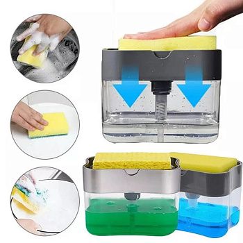 Soap-Dispenser-Pump-with-Sponge-Manual-Press-Cleaning-Liquid-Dispenser-Container-Manual-Press-Soap-Organizer-Kitchen.jpg_
