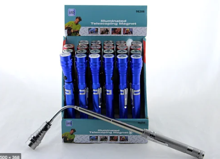 Ручной фонарь T92, 3хAG13, Телескопический