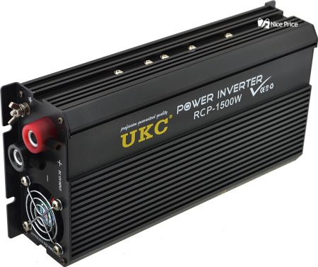 Инвертор преобразователь Профессиональный  UKC 12V-220V RCP-1500W + USB  / 4145 Инвертор преобразователь Профессиональный  UKC 12V-220V RCP-1500W + USB  / 4145