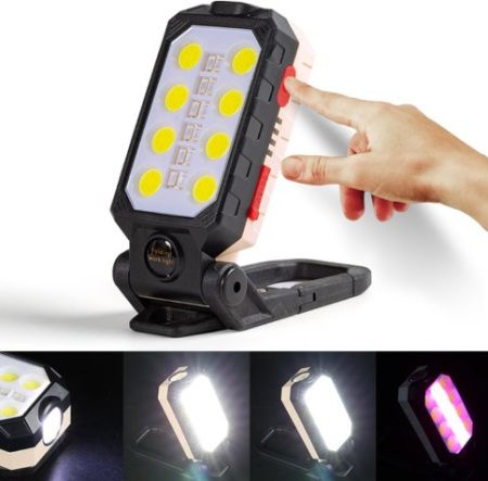 Фонарь для кемпинга RB352 W598B, аккумулятор, type-c, магнит, карабин, красно-синий мигающий