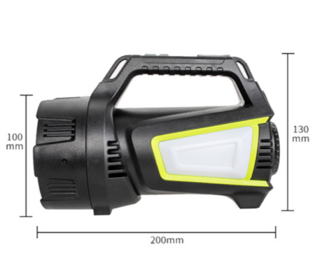 Ручной фонарь T100A-10W+2COB, Белый, Красный, Синий, power bank, 4x18650, ЗУ Type-C Ручной фонарь T100A-10W+2COB, Белый, Красный, Синий, power bank, 4x18650, ЗУ Type-C