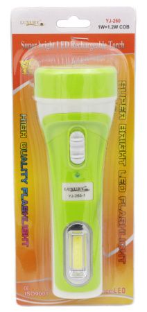 Ручной фонарь Yajia YJ-260, Аккумулятор, 3W+LED+COB