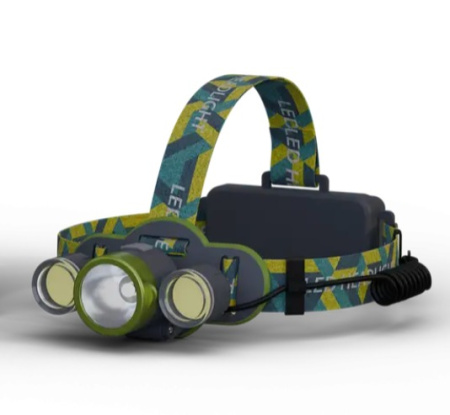 Налобный фонарь Rablex RB954, T6+2хCOB, 2х18650 аккум, Type-C