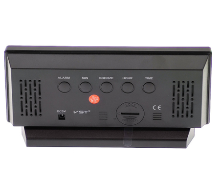 Часы электронные VST-897-4, ярко-зеленый,температура, USB Часы электронные VST-897-4, ярко-зеленый,температура, USB