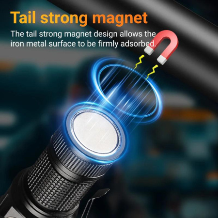 Ручной фонарь YEMAO YM-F883X, 3000LM, 8*XTE LED, 1x18350+1*18650 аккум, TYPE-C