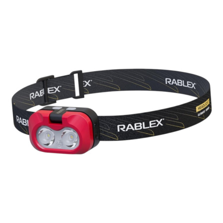 Налобный фонарь Rablex RB984, белый+красный+жёлтый, 2 XPG 5W LED + COB, Sensor, аккум, Type-C