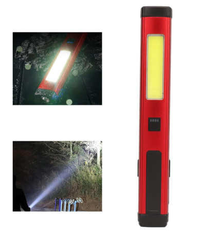 Ручной фонарь YD2303, PL-376, LED+COB, ЗУ Type-C, аккум. Power Bank