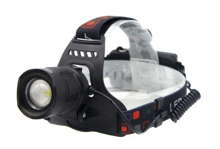 Налобный фонарь RB117, 2х18650 Акк., P50 LED, Zoom/