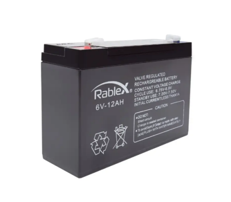 Аккумуляторная батарея Rablex 6V 12Ah (RB6012), свинцово-кислотная (SLA) 