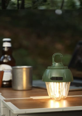 Фонарь для кемпинга LED-5, HK-899, (RGB) RGB/COB, аккумулятор, ЗУ Type-C, крюк