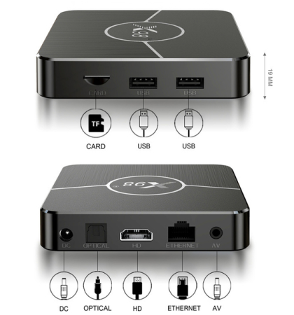 Смарт ТВ-приставка X98 Plus 2/16 Гб, S905W2, Android 11