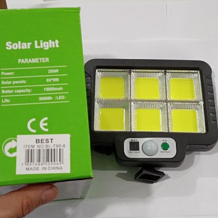 Прожектор светодиодный аккумуляторный с солн. панелю BL-T90-6COB