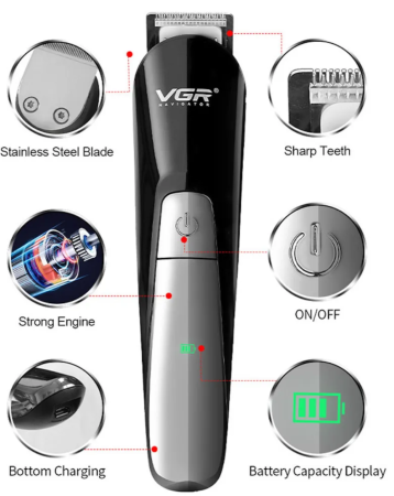 Триммер бороды и усов VGR V-012