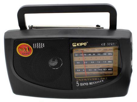 Радиоприёмник кипо KIPO-KP 308AC, AM/FM/TV/SW1.5W2 первый сорт