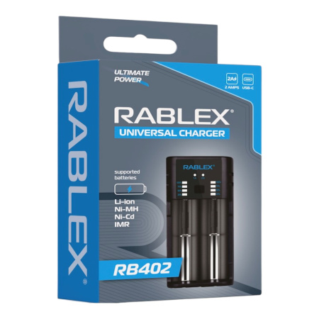 Зарядное устройство Rablex RB402 2x18650 и др./ от USB / Зарядное устройство Rablex RB402 2x18650 и др./ от USB /