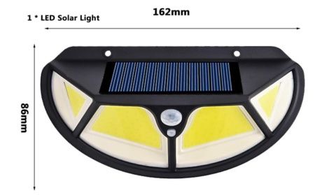 Настенный фонарь SH-122, PL460 c солнечной панелью, датчик -движения-освещения