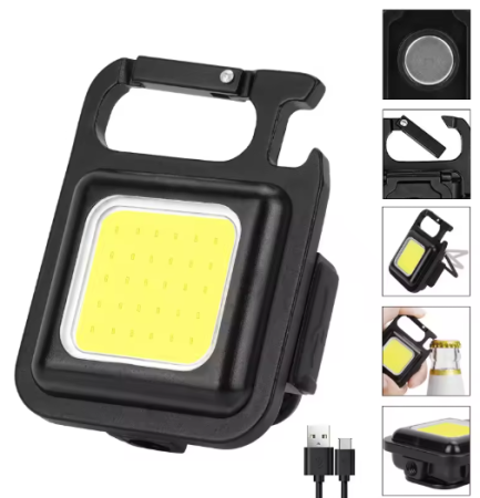 Фонарь для кемпинга W5100 , type-c, магнит, карабин, металический