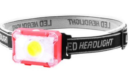 Налобный фонарь 1302, COB, 3xAAA