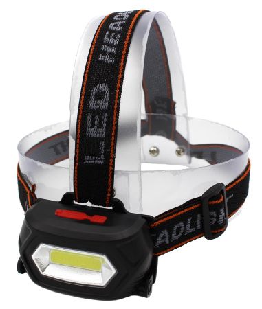 Налобный фонарь Bailong BL-203, LED+COB, аккумулятор, micro USB, 7568