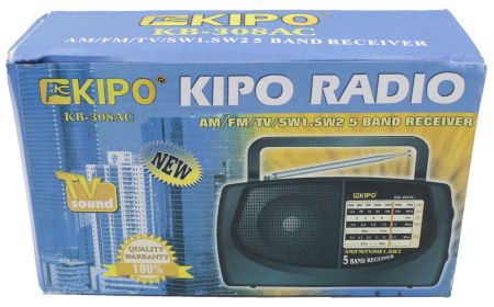 Радиоприёмник кипо KIPO-KP 308AC, AM/FM/TV/SW1.5W2 первый сорт