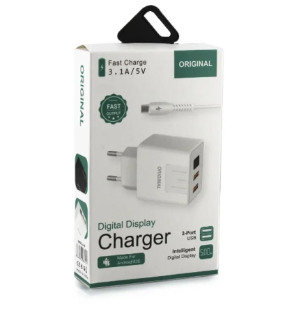 СЗУ Сетевое Зарядное Устройство USB x 2/ A-14 - 2USB / Digital Display / CX-QC03 / ART-5740 СЗУ Сетевое Зарядное Устройство USB x 2/ A-14 - 2USB / Digital Display / CX-QC03 / ART-5740