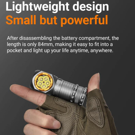 Налобный фонарь YEMAO YM-T355X, 2000LM, (White+Red), Сенсор, ЗУ Type-C