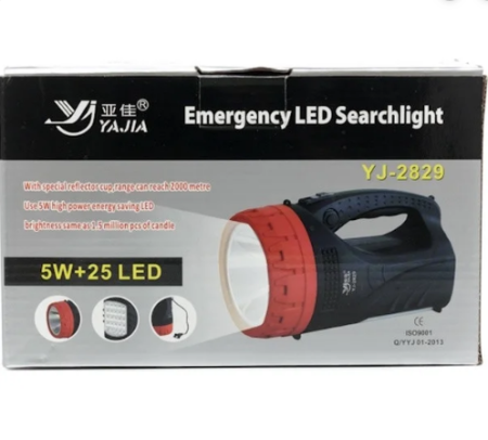 Ручной фонарь Yajia YJ-2829TP, Аккумулятор, 5W+28SMD LED