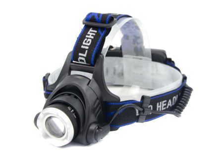 Налобный фонарь Bailong BL-6699, PL122, Аккумулятор, T6 LED, Zoom, MicroUSB