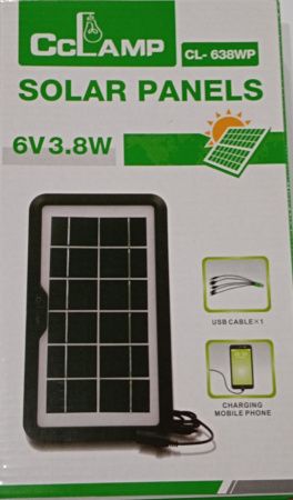 Солнечная панель SOLAR PANEL CL-638WP/размер 26х16см