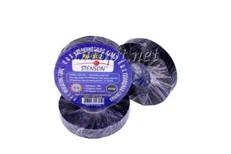 Изолента STENSON стенсон 50м черная, MH-0032